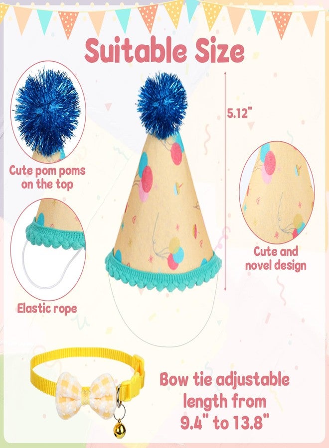 Oitnlaughter Dog Birthday Party Supplies Pastel Dog Birthday Bandana Set with Puppy Bandana Boy Girl Dogs Bday Hat Bow Tie Scarf Banner Balloons Bday Colorful Puppy Party Supplies for Dogs Pets Celebration Outfit - Image 3